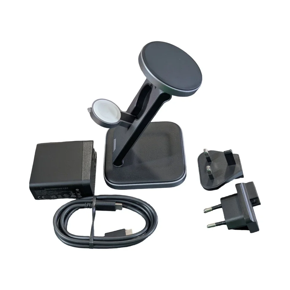 BbU Satechi 3-in-1 Foldable‎ Qi2 Wireless Charging Stand Travel Adapters Tested